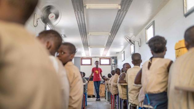 “In the towns, many people have technology, there are cybercafes. But in villages it is rare to find a computer or a smartphone. In Benin, the digital divide is not just a concept but a reality,” BloLab founder Medard Agbayazo told AFP. (Yanick Folly / AFP) “In the towns, many people have technology, there are cybercafes. But in villages it is rare to find a computer or a smartphone. In Benin, the digital divide is not just a concept but a reality,” BloLab founder Medard Agbayazo told AFP. (Yanick Folly / AFP)