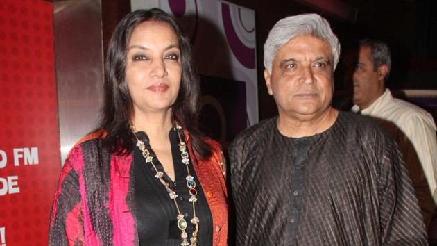 Shabana Azmi and Javed Akhtar were invited to Pakistan by the Karachi Arts Council for a two-day event.(HT File Photo)