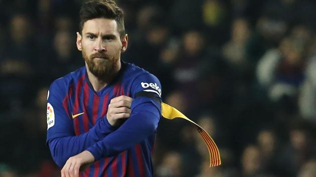 Barcelona captain Lionel Messi.(AFP)