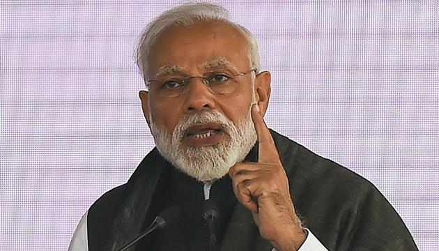 Prime Minister Narendra Modi said India will give fitting response to the Pulwama terror attack in Jammu and Kashmir.(AP photo)