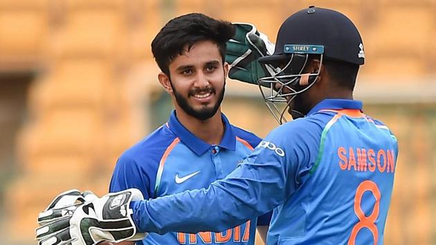 File image of India A cricketer Mayank Markande (L). (PTI) File image of India A cricketer Mayank Markande (L). (PTI)