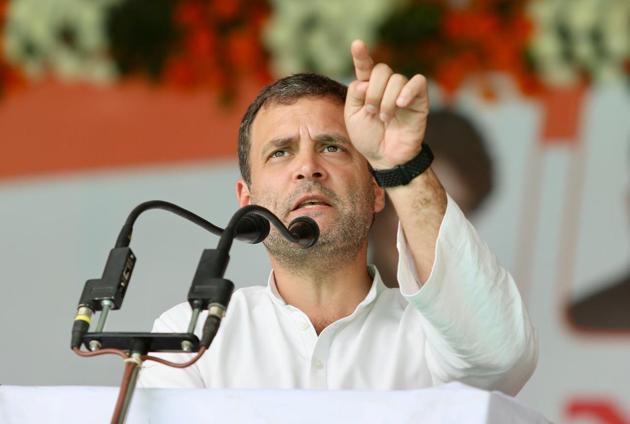 Congress president Rahul Gandhi speaking at a public rally in Chhattisgarh’s Bastar on Saturday. (Twitter/@INCIndia) Congress president Rahul Gandhi speaking at a public rally in Chhattisgarh’s Bastar on Saturday. (Twitter/@INCIndia)