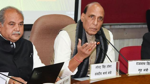 Union Home Minister Rajnath Singh. (PTI photo) Union Home Minister Rajnath Singh. (PTI photo)