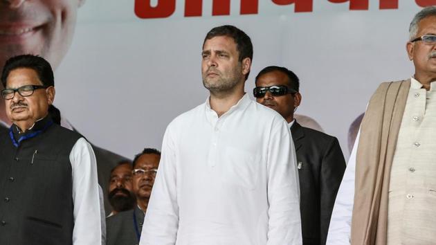Congress president Rahul Gandhi assured that if Congress is voted to power after the 2019 Lok Sabha polls, a minimum income guarantee would be given to the poor.(PTI) Congress president Rahul Gandhi assured that if Congress is voted to power after the 2019 Lok Sabha polls, a minimum income guarantee would be given to the poor.(PTI)