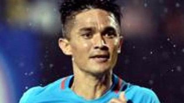 File image of Sunil Chhetri. (PTI) File image of Sunil Chhetri. (PTI)