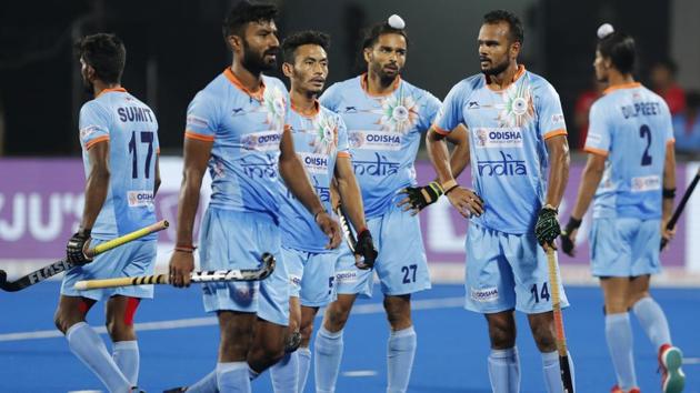 Indian players react after their loss against Netherlands in the Men's Hockey World Cup quarterfinal match. (AP) Indian players react after their loss against Netherlands in the Men's Hockey World Cup quarterfinal match. (AP)