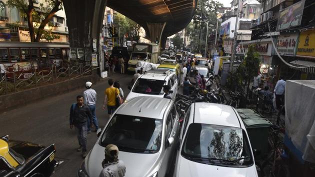 Police said in a space-starved city like Mumbai, fights over illegal parking are not uncommon. (HT File/Representational Image) Police said in a space-starved city like Mumbai, fights over illegal parking are not uncommon. (HT File/Representational Image)