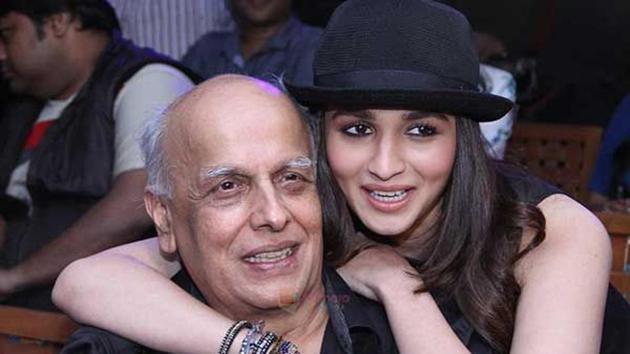 Alia Bhatt with father Mahesh Bhatt.