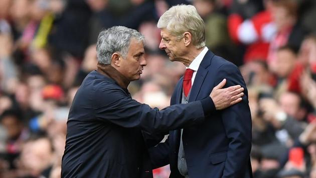 File image of Jose Mourinho and Arsene Wenger.(AFP) File image of Jose Mourinho and Arsene Wenger.(AFP)