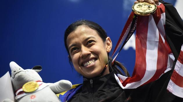 File image of Malaysia's Nicol Ann David. (AFP) File image of Malaysia's Nicol Ann David. (AFP)