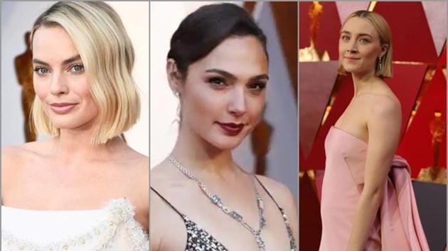 Margot Robbie, Gal Gadot and Saoirse Ronan at the Oscars red carpet 2018(Instagram)