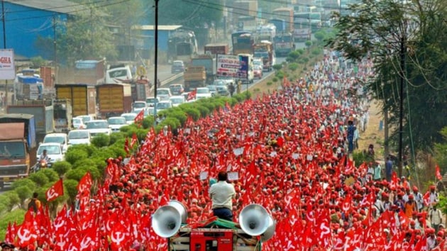 The march will start on February 20 from Nashik and end in Mumbai’s iconic Azad Maidan on February 27.(PTI/ Representative Image)