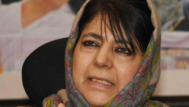 Former J&K CM and PDP chief Mehbooba Mufti said on Wednesday that New Delhi should provide proof of Pakistani involvement in the Pulwama terror attack, which killed 40 troops, to Islamabad and “see what they do”.(ANI)