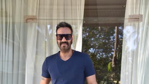 Ajay Devgn promotin Total Dhamaal in Mumbai on Feb 8, 2019. (Photo: IANS)(IANS)