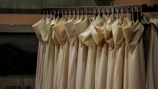 Monk robes hang together during a mass at Montserrat Abbey, where Miguel Hurtado says he was sexually abused by a Benedictine monk at the age of 16. Hurtado said the abbot of Montserrat, Josep Maria Soler, had for years sought to silence his accusation that monk Andreu Soler sexually molested him 20 years ago when he was a 16-year-old Boy Scout in a group led by the monk. The monk, who shared the same last name but was not related to the abbot, died in 2008. (Susana Vera / REUTERS)