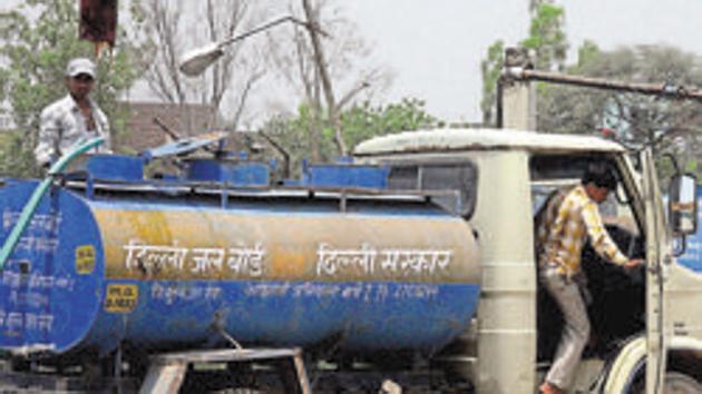 A tanker of the Delhi Jal Board (HT Times) A tanker of the Delhi Jal Board (HT Times)