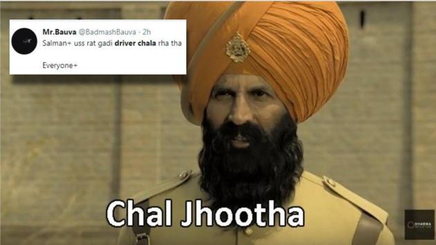 Salman Khan gets roasted in memes inspired by Akshay Kumar’s Kesari.