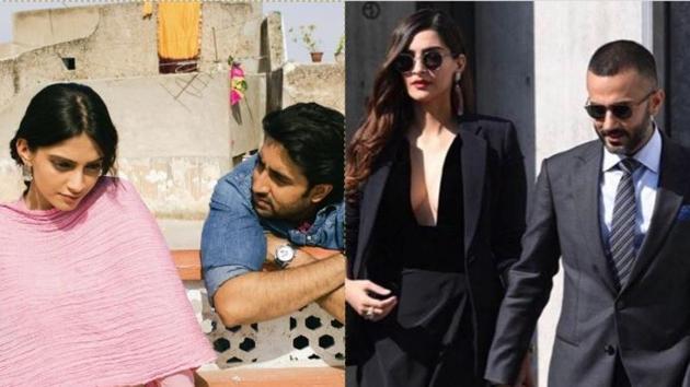 A still from Delhi 6 (left) and Sonam Kapoor with husband Anand Ahuja. A still from Delhi 6 (left) and Sonam Kapoor with husband Anand Ahuja.