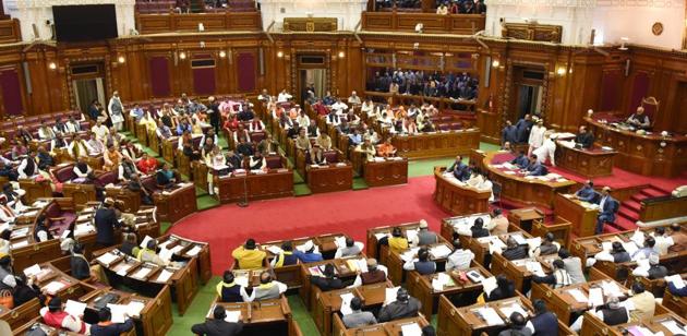 The Yogi Adityanath government had held 16-day budget session in 2017 and the house had 23 sittings in the first year of its installation. The duration of budget session, however, came down to 15 days though the house had 25 sittings in 2018. (Subhankar Chakraborty/HT Photo) The Yogi Adityanath government had held 16-day budget session in 2017 and the house had 23 sittings in the first year of its installation. The duration of budget session, however, came down to 15 days though the house had 25 sittings in 2018. (Subhankar Chakraborty/HT Photo)