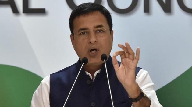Congress party national spokesperson Randeep Singh Surjewala on Thursday criticised PM Modi over the Pulwama attack. (Sonu Mehta/HT File PHOTO) Congress party national spokesperson Randeep Singh Surjewala on Thursday criticised PM Modi over the Pulwama attack. (Sonu Mehta/HT File PHOTO)