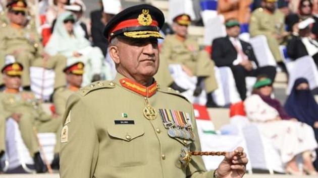 In October 2017, Pakistan Army Chief Qamar Javed Bajwa used the Chambers of Commerce platform in Karachi to convey to Islamabad’s neighbours on either side that their destinies are inextricably linked. (Reuters File Photo) In October 2017, Pakistan Army Chief Qamar Javed Bajwa used the Chambers of Commerce platform in Karachi to convey to Islamabad’s neighbours on either side that their destinies are inextricably linked. (Reuters File Photo)