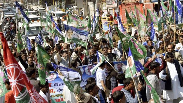 The RLD, which had failed to open its account in the Modi wave in the 2014 LS polls, is widely tipped to be part of the SP-BSP alliance in UP (HT File)