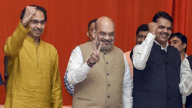The BJP alliance with the Shiv Sena in Maharashtra and the AIADMK in Tamil Nadu were finalised earlier this week. The Bihar deal is the oldest, and was struck in December 2018.(PTI File Photo) The BJP alliance with the Shiv Sena in Maharashtra and the AIADMK in Tamil Nadu were finalised earlier this week. The Bihar deal is the oldest, and was struck in December 2018.(PTI File Photo)