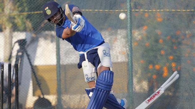 Virat Kohli at practice in Vizag. (BCCI/Twitter) Virat Kohli at practice in Vizag. (BCCI/Twitter)