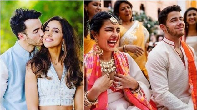 Danielle and Kevin Jonas were a part of Priyanka Chopra’s wedding celebrations in December.(Instagram)