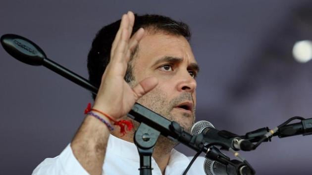 Congress president Rahul Gandhi addressing a public rally in Andhra Pradesh’s Tirupati on Friday. (Photo: Twitter/@INCIndia) Congress president Rahul Gandhi addressing a public rally in Andhra Pradesh’s Tirupati on Friday. (Photo: Twitter/@INCIndia)