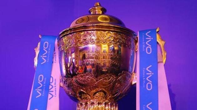 A photo of the trophy during the Indian Premier League (IPL) auction.(Twitter)