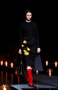 A model presents a creation by Prada during the Milan Fashion Week in Milan, Italy February 21, 2019. REUTERS/Alessandro Garofalo (REUTERS) A model presents a creation by Prada during the Milan Fashion Week in Milan, Italy February 21, 2019. REUTERS/Alessandro Garofalo (REUTERS)