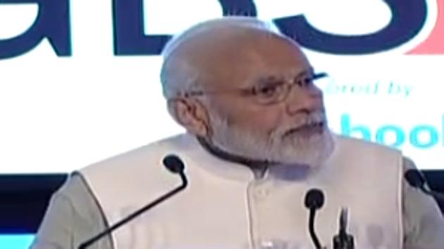 Prime Minister Narendra Modi addressing ET Global Business Summit on Saturday in New Delhi. (Photo: Twitter/@ANI) Prime Minister Narendra Modi addressing ET Global Business Summit on Saturday in New Delhi. (Photo: Twitter/@ANI)
