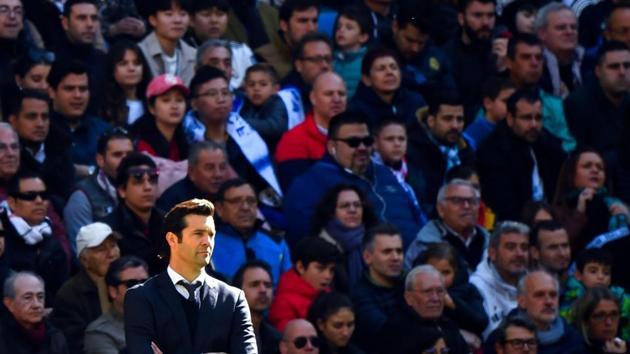 File photo of Real Madrid's manager Santiago Solari.(AFP)