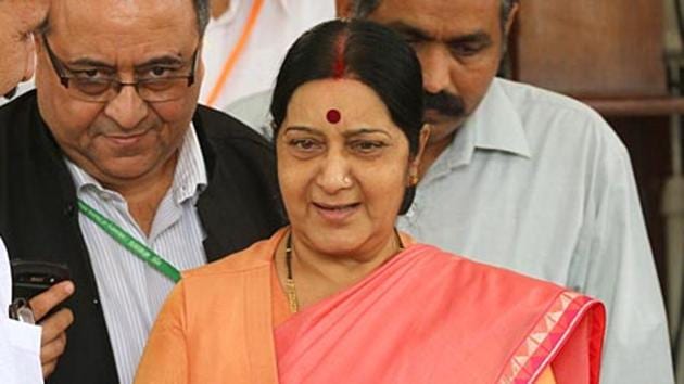 External affairs minister Sushma Swaraj will be the first Indian foreign minister to participate in the OIC foreign ministers meeting. (Arvind Yadav)