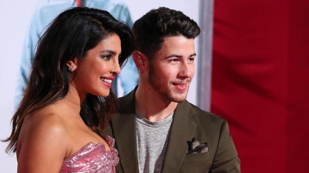 Seen here, Priyanka Chopra and Nick Jonas at the premiere of Isn't It Romantic in Los Angeles on February 11, 2019.(AFP)