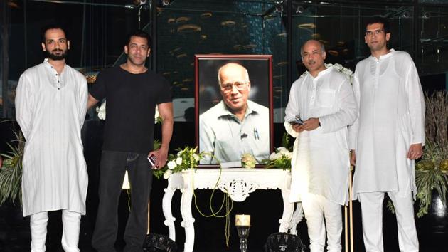 Salman Khan at the memorial. Salman Khan at the memorial.