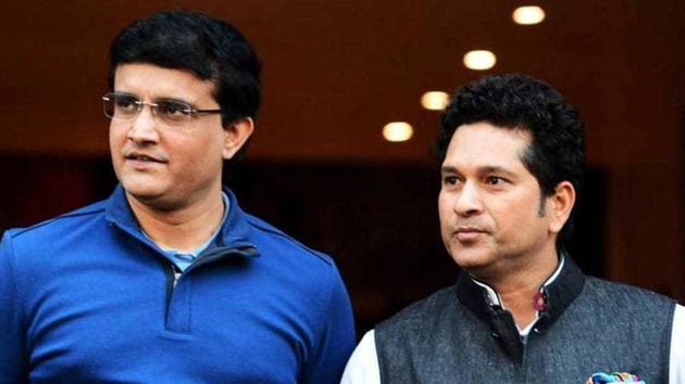 A file photo of Sourav Ganguly (L) and Sachin Tendulkar.(Twitter) A file photo of Sourav Ganguly (L) and Sachin Tendulkar.(Twitter)