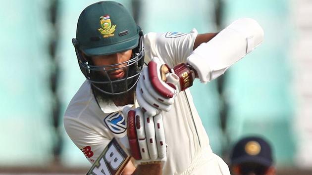 Hashim Amla hits the ball during the day 2 of the first test match between South Africa and Sri Lanka. (AFP) Hashim Amla hits the ball during the day 2 of the first test match between South Africa and Sri Lanka. (AFP)
