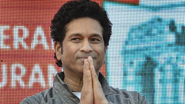 Sachin Tendulkar during the New Delhi Marathon at Jawaharlal Nehru Stadium in New Delhi. (PTI) Sachin Tendulkar during the New Delhi Marathon at Jawaharlal Nehru Stadium in New Delhi. (PTI)