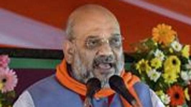 In Jammu, Shah paid tributes to the 40 troopers killed in a suicide attack on February 14 in Pulwama. (PTI) In Jammu, Shah paid tributes to the 40 troopers killed in a suicide attack on February 14 in Pulwama. (PTI)