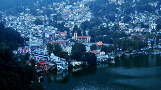 A view of Nainital city. Nainital-Udham Singh Nagar is one of the five Lok Sabha constituencies of Uttarakhand.(HT File)