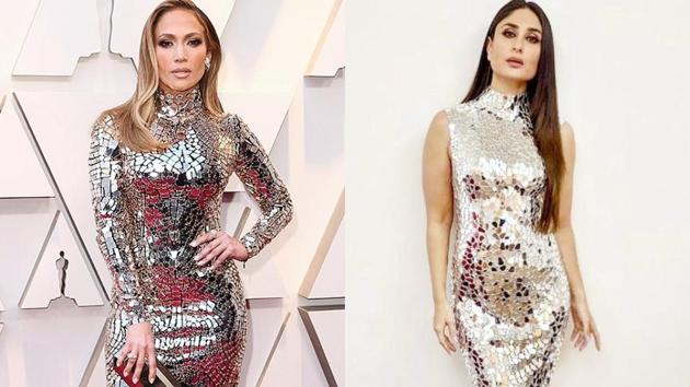 Oscars 2019 When Jennifer Lopez wore a stunning metallic dress similar to Kareena Kapoor s Fashion Trends Hindustan Times