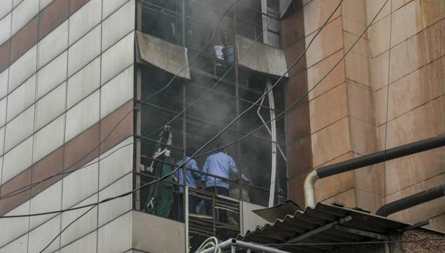 Experts from the fire, medical, electrical safety and forensic departments visited the hospital in the aftermath of the February 7 fire.(PTI/File Photo)