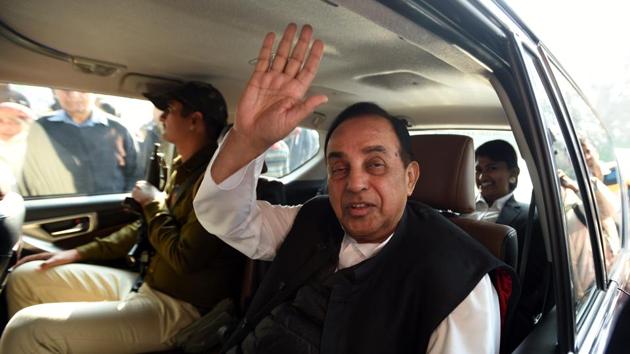 A day before the Supreme Court is slated to hear the Ayodhya title suit, BJP leader Subramanian Swamy moved a plea asserting that he has the fundamental right to offer prayer at the disputed site. Subsequently, Chief Justice of India Ranjan Gogoi asked Swamy to be present in the court during the hearing of the case on Tuesday. (Sonu Mehta / HT File) A day before the Supreme Court is slated to hear the Ayodhya title suit, BJP leader Subramanian Swamy moved a plea asserting that he has the fundamental right to offer prayer at the disputed site. Subsequently, Chief Justice of India Ranjan Gogoi asked Swamy to be present in the court during the hearing of the case on Tuesday. (Sonu Mehta / HT File)