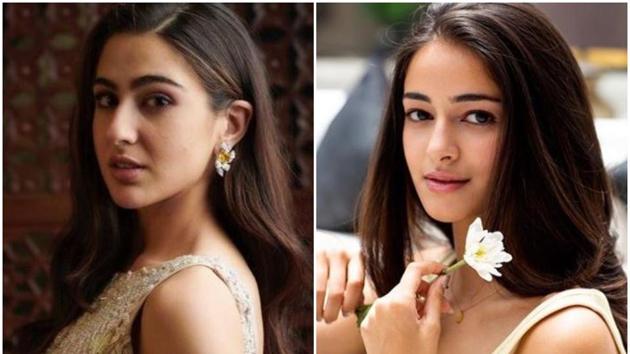 Sara Ali Khan and Ananya Panday were spotted together on Monday night in Mumbai.(Instagram)