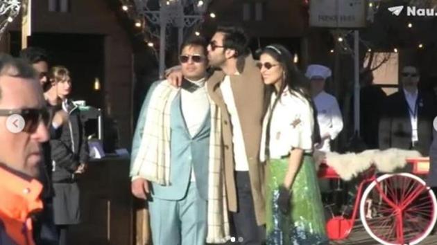 Ranbir Kapoor and Alia Bhatt are attending the pre-wedding party in Switzerland.