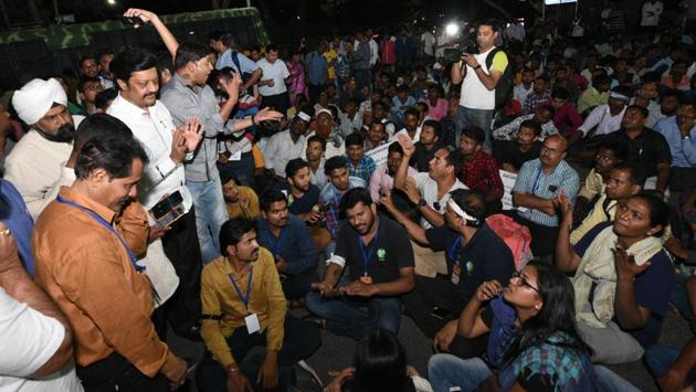 Chief minister has asked Rajkumar Badole, minister for social justice to look into the matter. Dilip Kamble, minister of state for social justice, has been asked to coordinate with agitating students, understand their demands and resolve those as soon as possible, said Anil Shirole, MP, Pune (HT PHOTo)