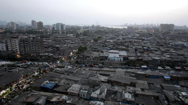 lAerial View of Dharavi in Mumbai. (HT File) lAerial View of Dharavi in Mumbai. (HT File)