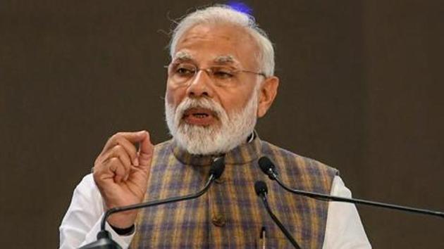 After congratulating all those involved in the operation around 4.30 am, PM Modi got busy with his daily routine as he prepared for a full day’s schedule(PTI file photo)